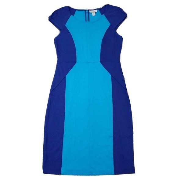 Ambar~Woman Size XS~Blue/Purple Colorblock Summer Dress Stretch. - Picture 1 of 9